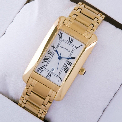 used cartier tank watch mens